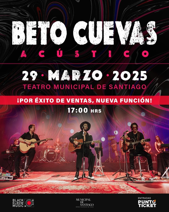 Beto Cuevas suma show en el Teatro Municipal de Santiago